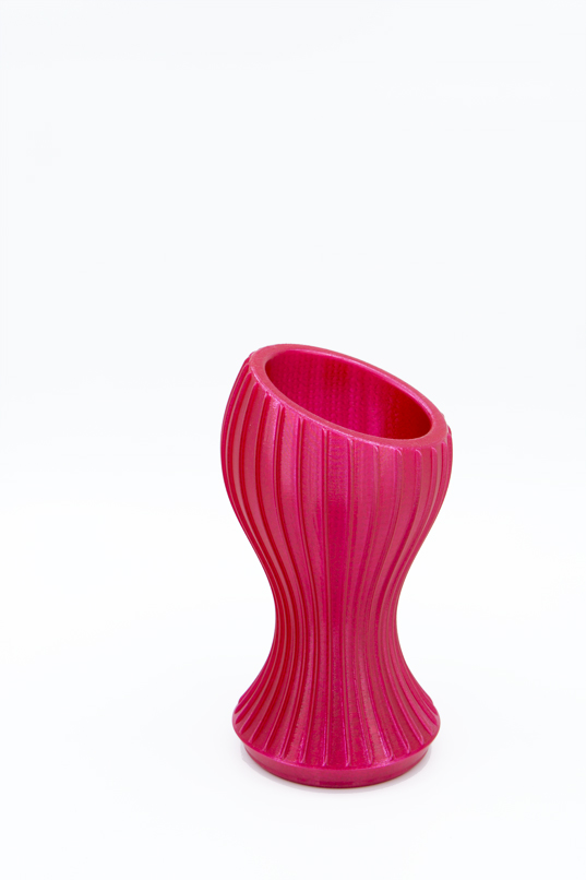 Ribbed vase Red Speciale vaas Creatieve woonaccesoires